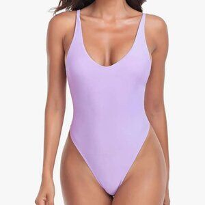 NWT Relleciga Women's Purple Swimsuit One-Peace - Size S